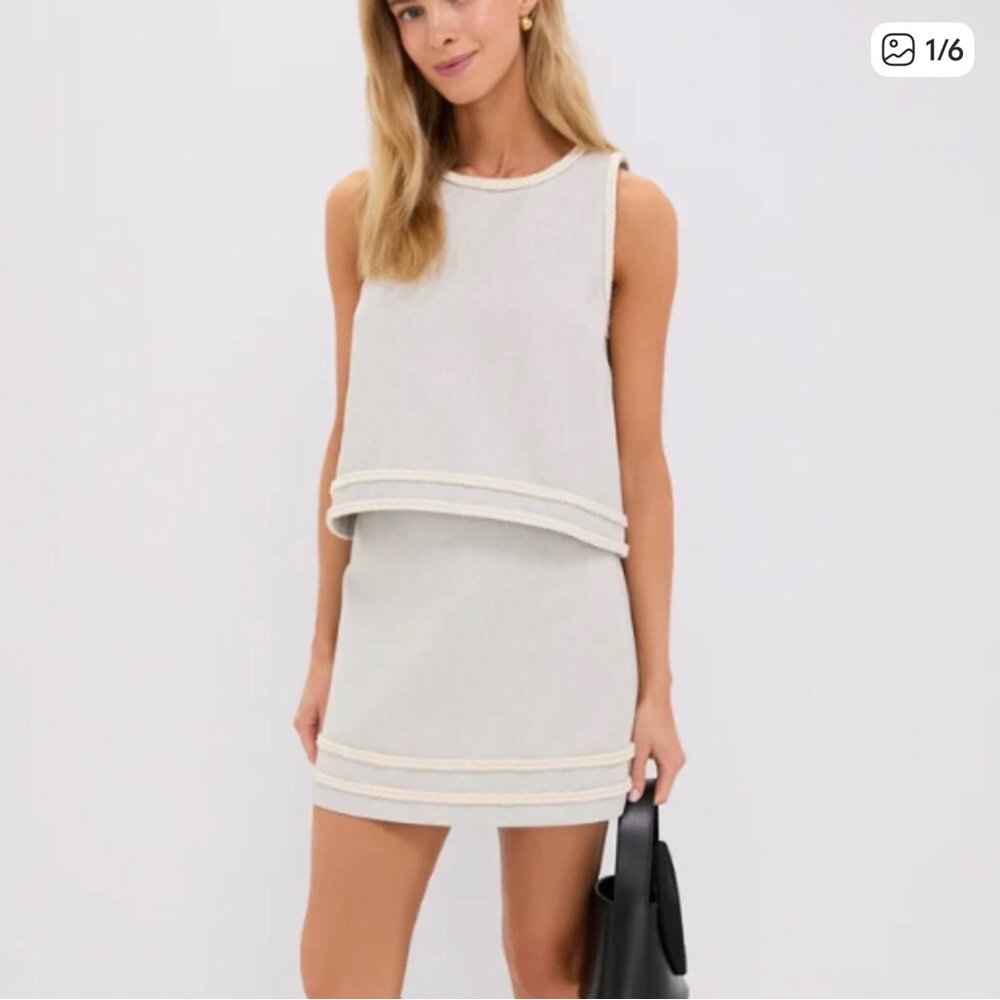 Tuckernuck Flax Cream Skirt Set